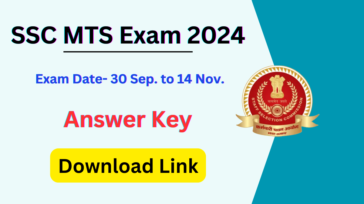 SSC MTS Answer Key 2024