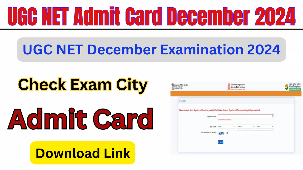 UGC NET Admit Card 2024