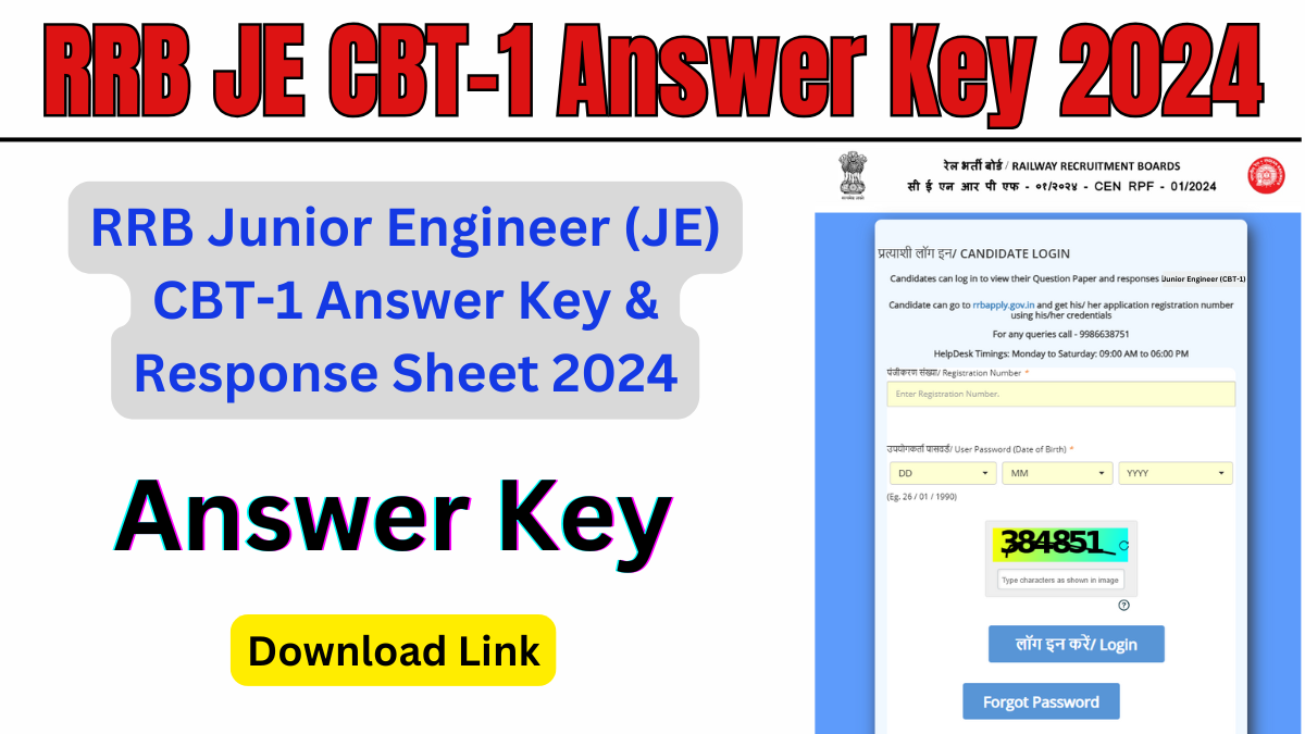 RRB JE Answer Key 2024